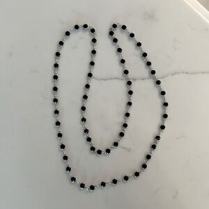 Touchstone Crystal Chanelle Necklace in Jet